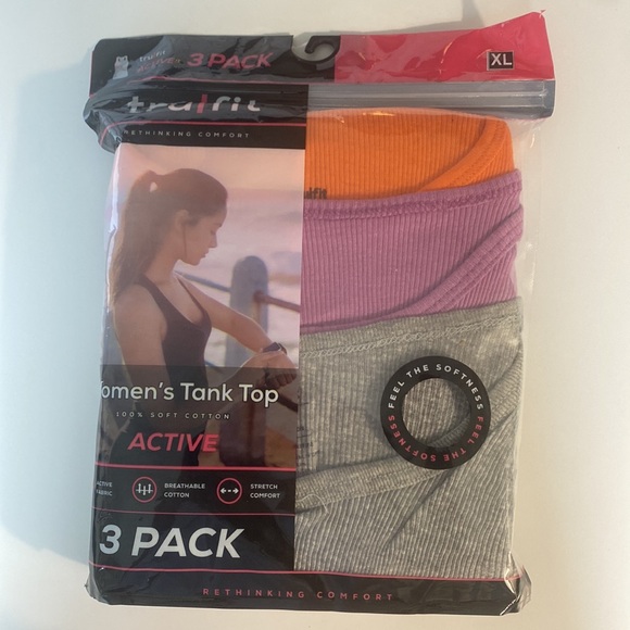 New Tru Fit 3 pack Women’s Tank Top (100% Soft Cotton) - Picture 4 of 8